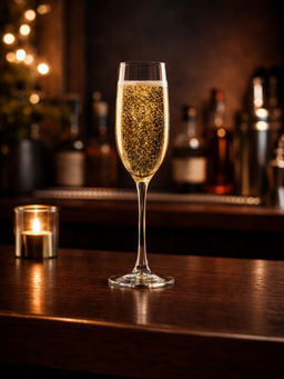 Smokey Cocktail - Clear Classic Slim Champagne Glasses (Pack of 6)