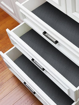 BIANCA - Navy Blue Washable Anti-Slip Shelf Liner