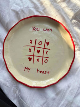 WEAVING HOMES - Beige You Won My Heart - Plate