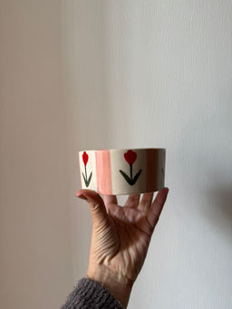 WEAVING HOMES - Multi-Color Pastel Tulip Bowl