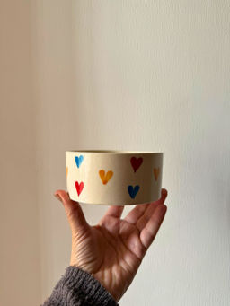 WEAVING HOMES - Beige Love is Love Bowl