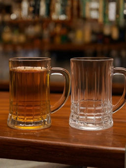 Smokey Cocktail - Clear Barrel Beer Glasses (Pack of 2)