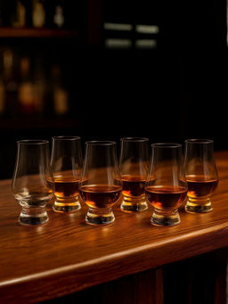 Smokey Cocktail - Clear Scotch Ritual Snifter Whiskey Glasses (Pack of 6)