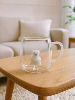 Smokey Cocktail - Clear Teddy Inside Coffee Mugs (Pack of 2)