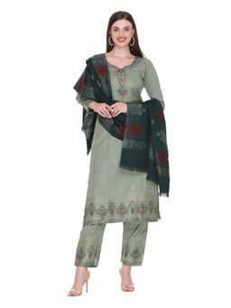 Kidar - Women Unstitched Acrylic Winter Wear Suit (Set of 3)