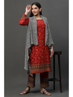 Aurelia - Black and White Asymmetrical Cardigan