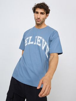 Styli - Believer Slogan Oversized T-Shirt