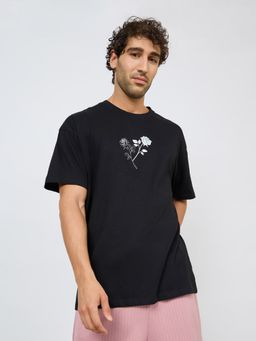 Styli - Rose Graphic Oversized T-Shirt