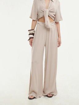 RAREISM - Solid Beige Women Pant