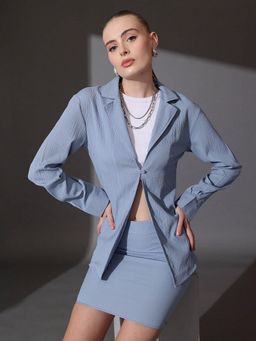 STREET 9 - Blue Delta Shirt with Skirt