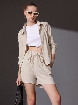 STREET 9 - Beige Delta Shirt with Short