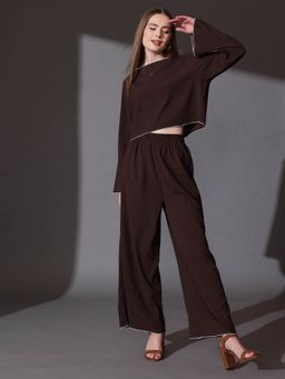 STREET 9 - Brown Delta Top with Pant