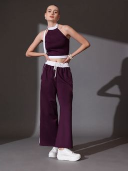 STREET 9 - Burgundy Sleevless Top With Pant