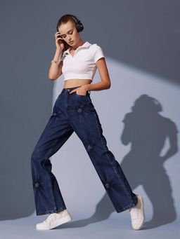 STREET 9 - Tie N Dye Blue Denim Jean