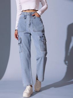 STREET 9 - Denim Cargo Blue Jean