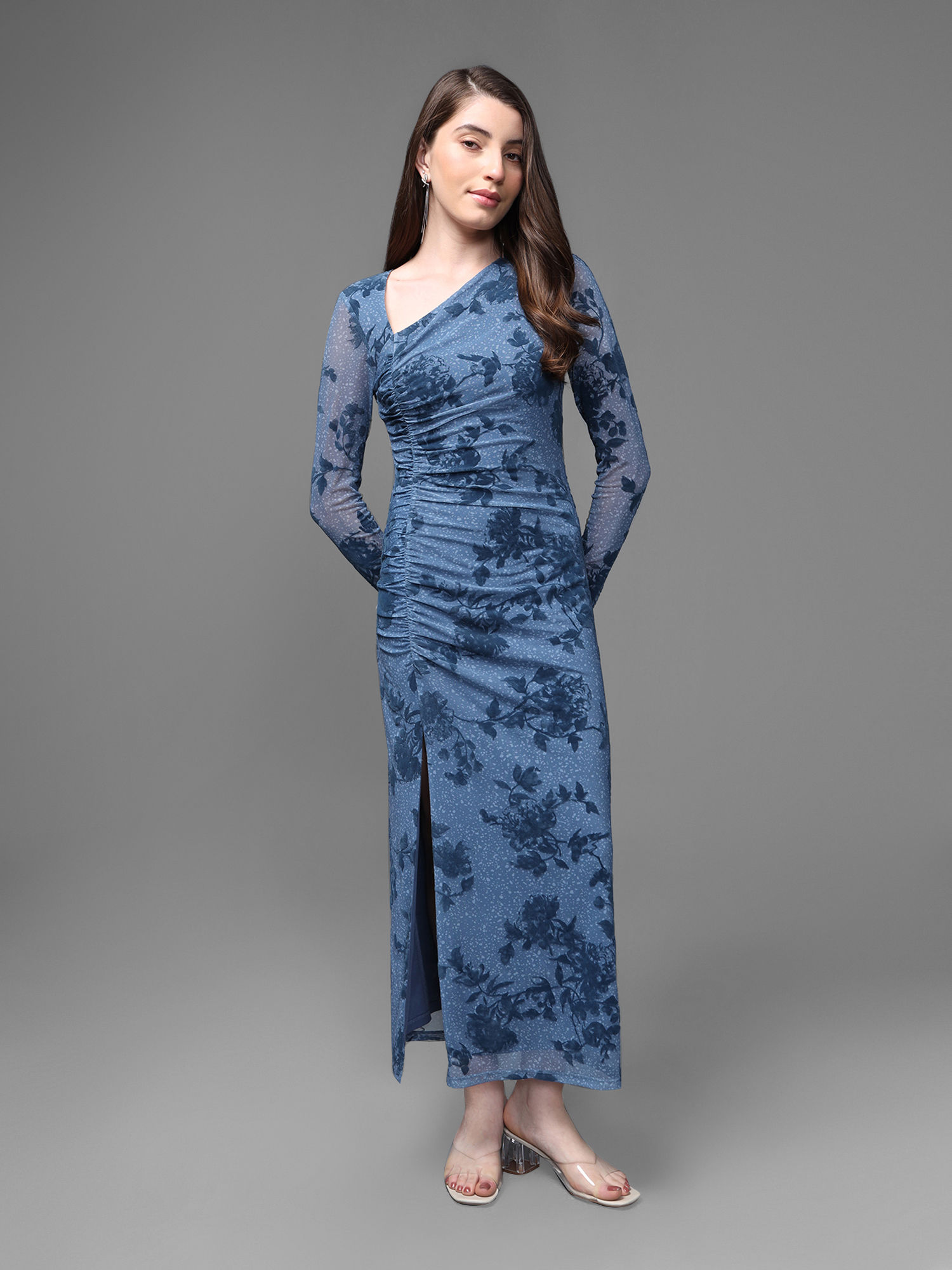 kazo Nappa Blue Maxi Dress-picture-40