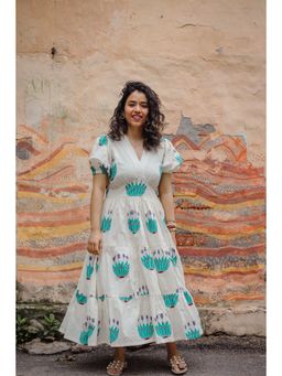 Babhru - Water Garden Bahamas Midi Dress