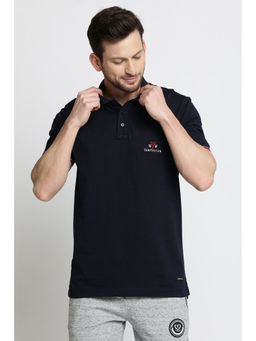 Van Heusen Innerwear - Men Athleisure Antiviral & Ultra Soft Polo T-Shirt - Navy