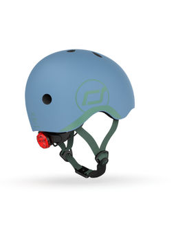 Scoot & Ride - Blue Solid Plastic Helmet (XXS)