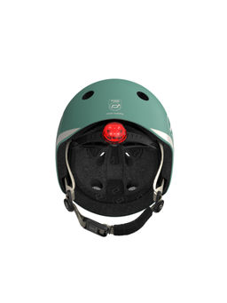 Scoot & Ride - Green Solid Plastic Helmet (XXS)