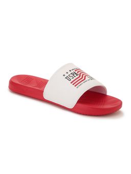 U.S. POLO ASSN. - AXER Mens Red Sliders