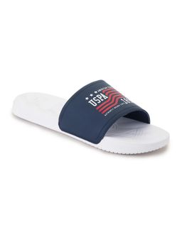 U.S. POLO ASSN. - AXER Mens White Sliders