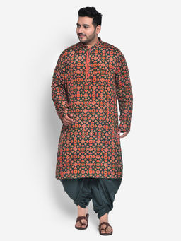 KISAH PLUS - Cotton Silk Green Kurta