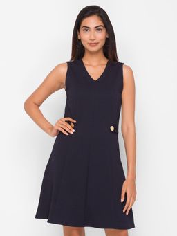 Globus - Blue Textured Dress