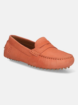 BAGATT - Lilly Peach Womens Suede Slip On Loafers