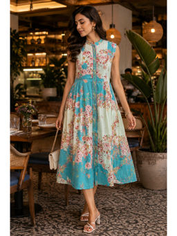 HAAVI BY PURAB - Geet Cotton Floral Print Dress