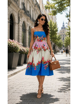 HAAVI BY PURAB - Sriyanshi Cotton Floral Print Dress