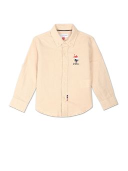 U.S. POLO ASSN. - Button Down Collar Solid Linen Shirt
