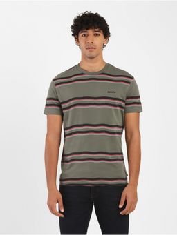 Levi's - Levis Men Olive Green Round Neck T-shirt