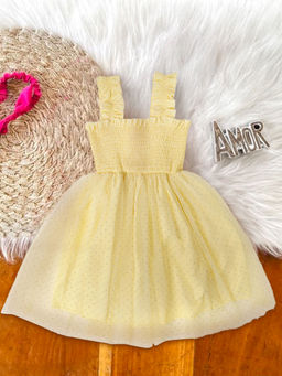 PSPeaches - Yellow Net Dress