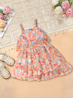PSPeaches - Multi-Color Chiffon Printed Dress