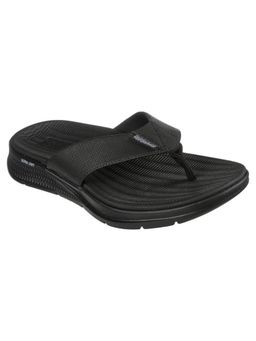 SKECHERS - GO CONSISTENT SANDAL-SYNTHWAV Black GoWalk Flip Flops