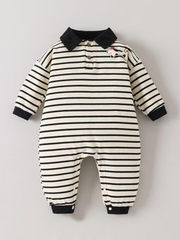 Hopscotch - Striped Collared Romper