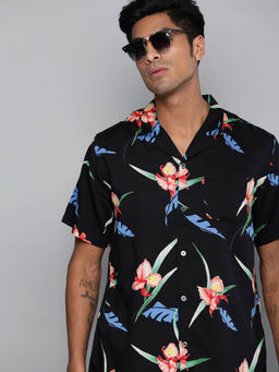 Levi's - Men Black Blue Relaxed Fit Casual Shirt