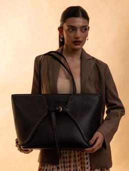 Suave Bags - Black Valencia Tote Bag