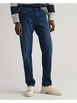 GANT - Men Slim Fit Mid-Rise Light Fade Stretchable Jeans