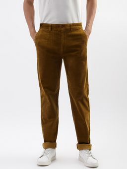 GANT - Men Mid Rise Regular Fit Plain Cotton Trouser