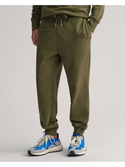GANT - Men Brand Logo Printed Mid-Rise Joggers