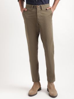 GANT - Men Mid-Rise Smart Slim Fit Cotton Trouser