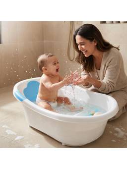 BAYBEE - White Comfort Baby Bath Tub