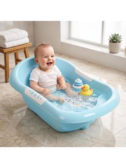 BAYBEE - Blue Lovely Baby Bath Tub
