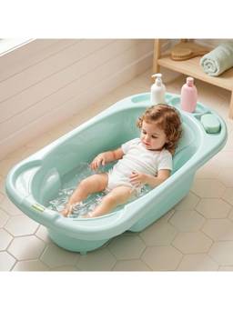 BAYBEE - Blue Lullie Baby Bath Tub