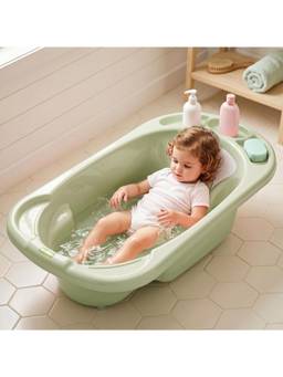 BAYBEE - Green Lullie Baby Bath Tub