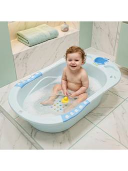 BAYBEE - Blue Dolphin Baby Bath Tub
