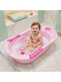BAYBEE - Pink Dolphin Baby Bath Tub