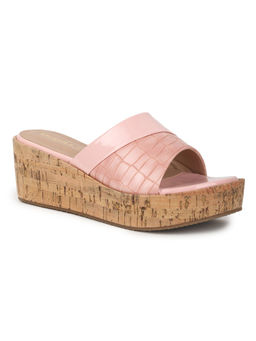 VALIOSAA - Pink Casual Solid-plain Wedges